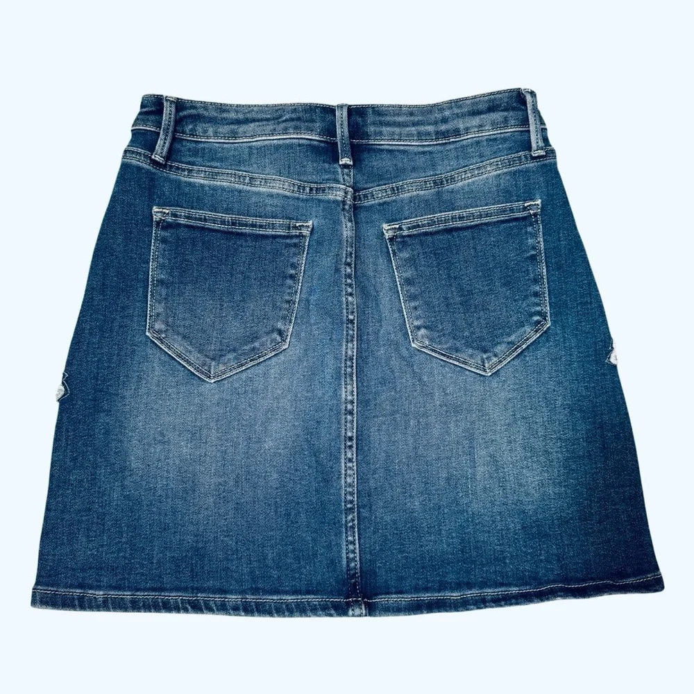 NWT New $148 Driftwood Embroidered Denim Mini Skirt Size 26 - Picture 4 of 8